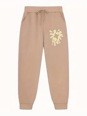 Men's Print Joggers Stretch Waist Sweatpants