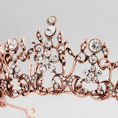 Rhinestone Flower Crown Headband Tiara Hair Accessories