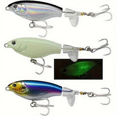 3pcs Bass Fishing Bait Bionic Bait With Treble Hook Fishing Tackle