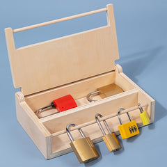 Toddler Lock and Key Toy Set for Learning - Educational Wood Toy