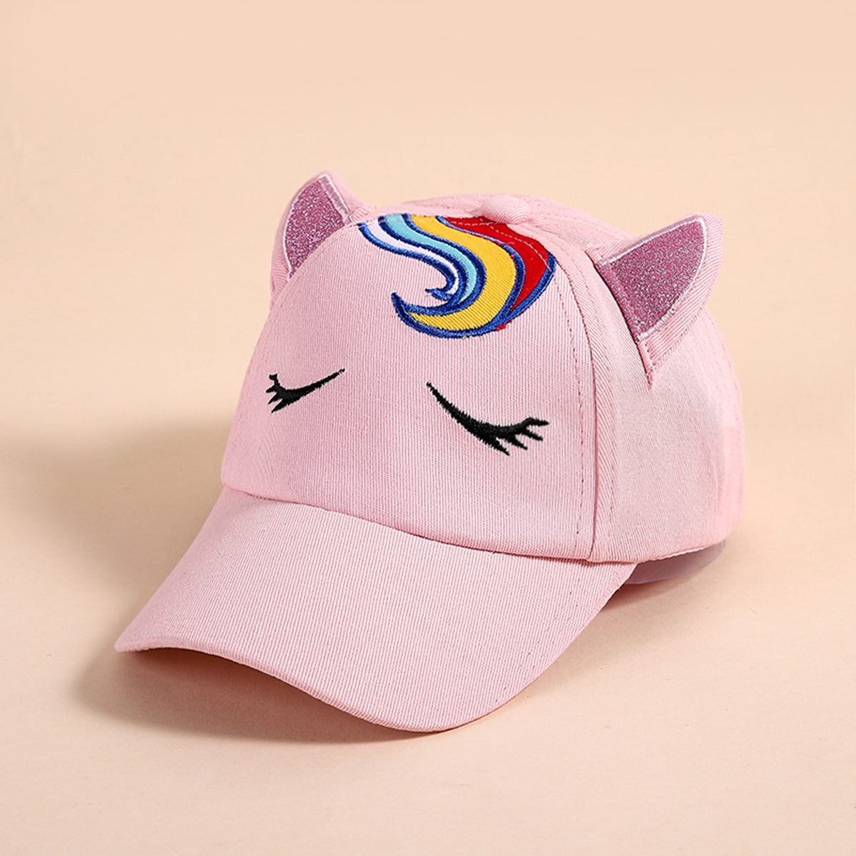 Kids Unicorn Cat Ear Baseball Cap Sun Protection Hat