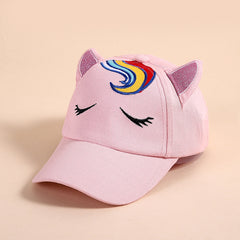 Kids Unicorn Cat Ear Baseball Cap Sun Protection Hat