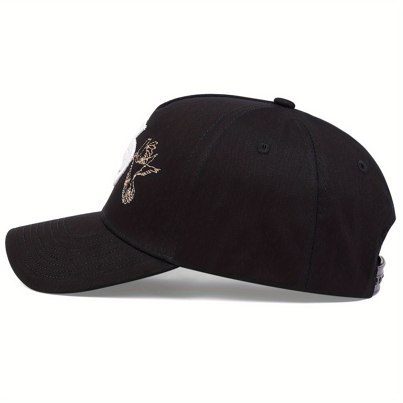 Men's Gothic Letter S Embroidered Baseball Cap Adjustable Casual Hat