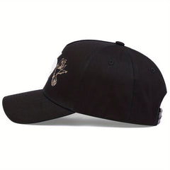Men's Gothic Letter S Embroidered Baseball Cap Adjustable Casual Hat