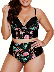 Floral Print Molded Cup Bikini Set