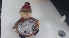 Snowman Candy Basket Christmas Party Decor