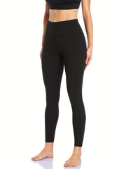 Tummy Control Yoga Pants With Pockets High Waist Leggings Fitness Workout Pants
