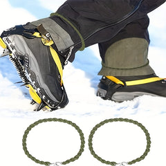 Military Boot Straps Elastic Bands with Metal Hook for Hiking & Camping