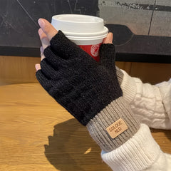 Meromibe Winter Warm Half Finger Gloves One Size Fits All
