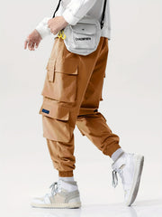 Men's Tapered Cargo Pants with Pockets