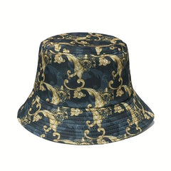 Men's Street Print Sunshade Bucket Hat Fisherman Hat