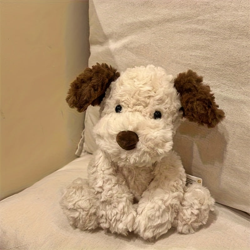 Adorable Brown Plush Dog Toy for Wedding Party Favors Halloween Decor