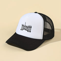 Men's Letter Embroidery Mesh Baseball Cap