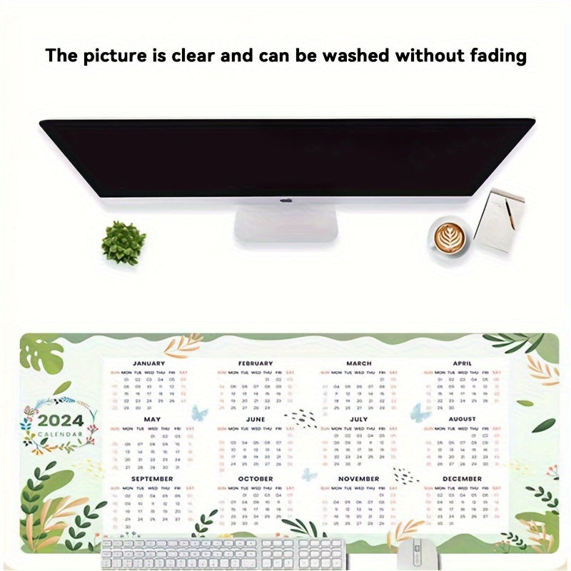 Cartoon Anime Mouse Pad Calendar Waterproof Anti-Slip Spring Style
