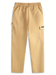 Men's Classic Cargo Pants with Zipper Flap Pockets