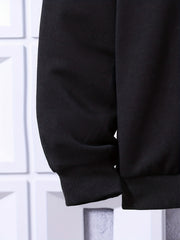 Boy's Gamepad Pattern Outfit 2pcs Hoodie & Sweatpants Set for Spring Fall