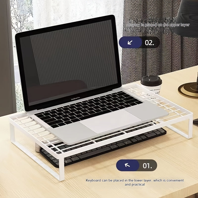 Desktop Organizer Computer Stand Notebook Cooling Desk Office Dormitory