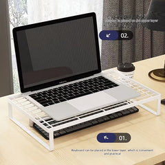 Desktop Organizer Computer Stand Notebook Cooling Desk Office Dormitory