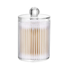 Cotton Ball Jar & Holder Organizer Acrylic Swab Storage Room Decor