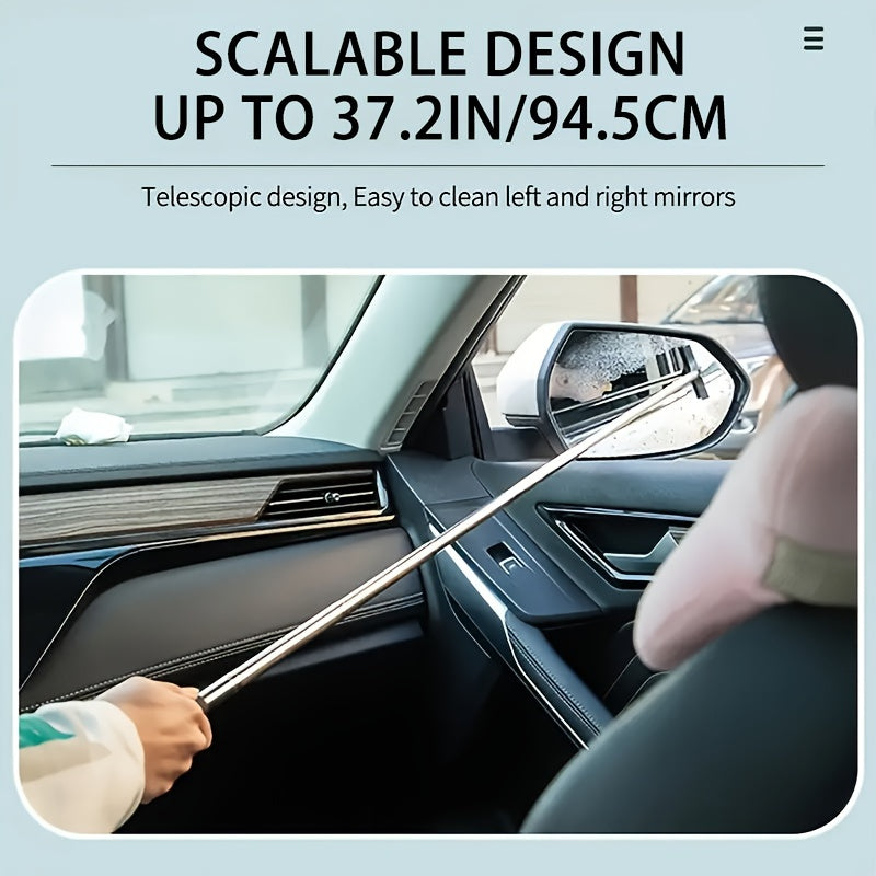 Car Rearview Mirror Wiper Telescopic Bracket Scraper