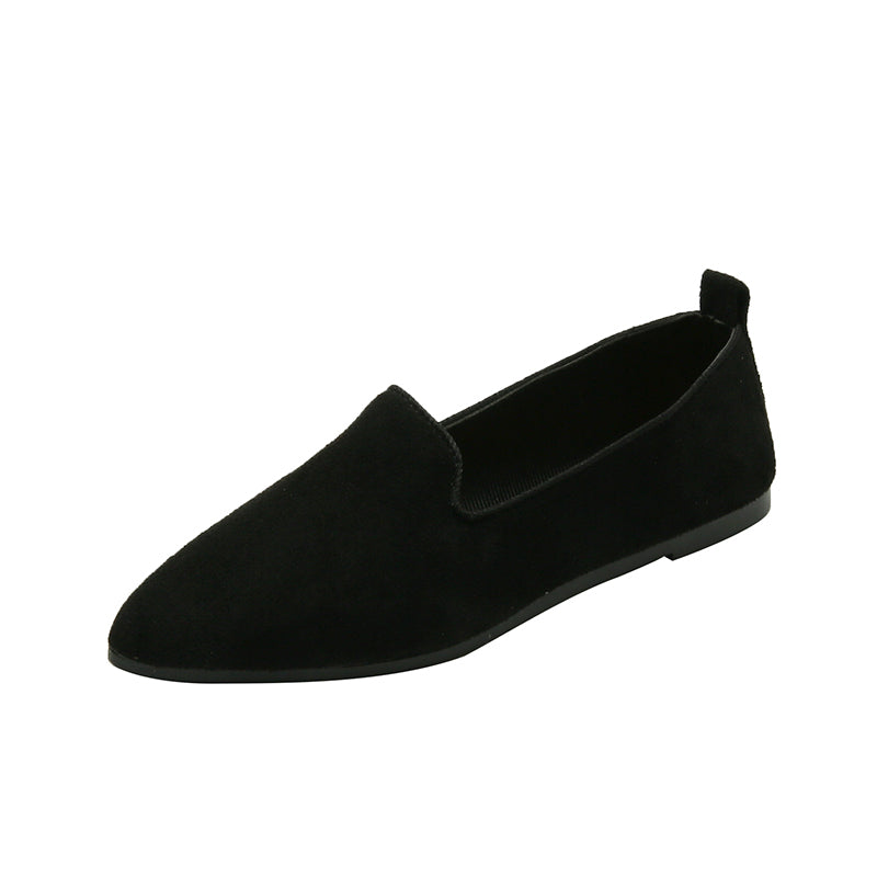 Women's Pointed Toe Moccasin Flats Slip On Comfortable Shoes