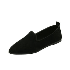 Women's Pointed Toe Moccasin Flats Slip On Comfortable Shoes