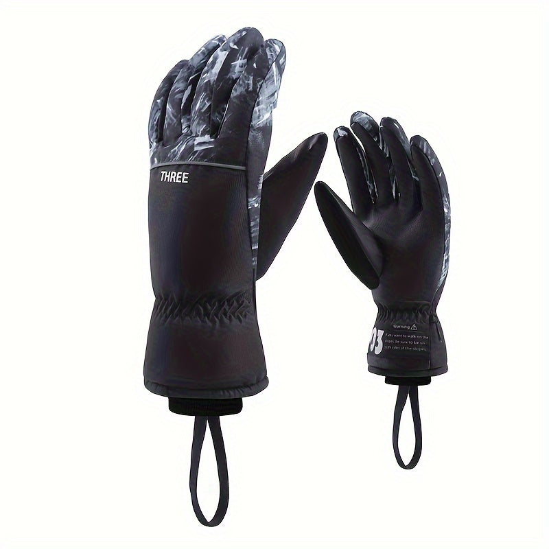 Snowmen Winter Warm Ski Gloves Waterproof Touch Screen Motorcycle Cycling