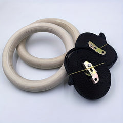 Adjustable Gymnastic Rings - Fitness Hanging Ring Equipment