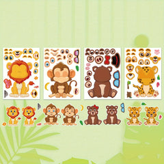 Animal DIY Stickers for Parties Holidays Birthday - Fits Laptops Water Bottles P