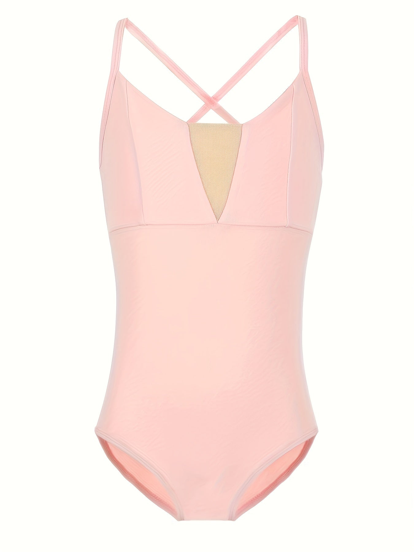Cross Back V Neck Girls Dance Dress Ballet Gymnastics Leotard