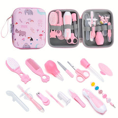 14pcs Baby Care Kit Grooming Set Ear Spoon Clippers Comb Brush Medicine Feeder