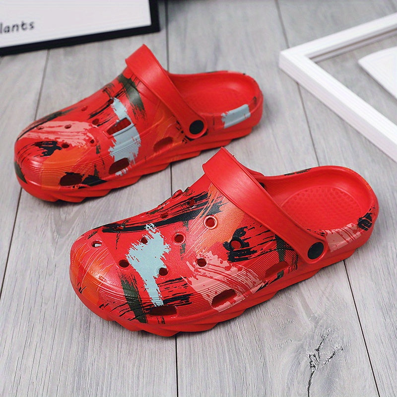 Unisex Lightweight Comfy Clogs Hollow Out Non Slip Garden Shoes