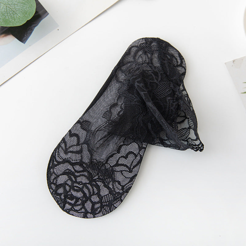 Floral Lace Invisible Short Socks Ankle Stockings Hosiery