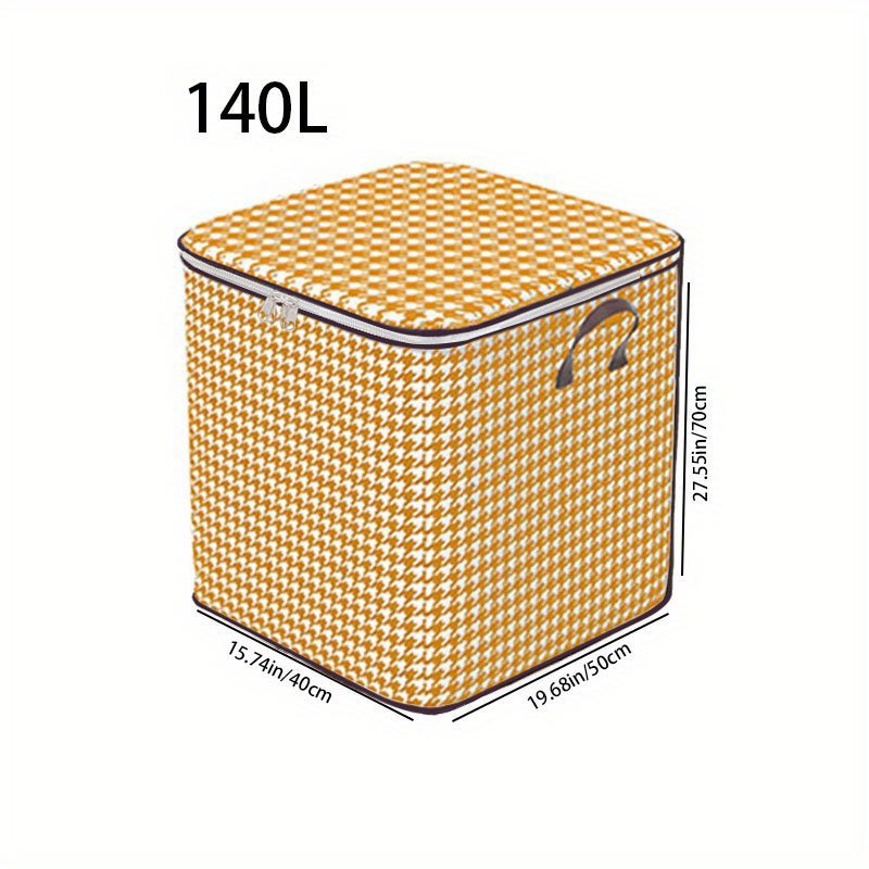 Orange Large Capacity Clothing Storage Bag Foldable Dustproof Bag