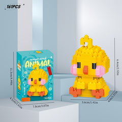 12pcs Animal Building Blocks Set Small Particle Building Block