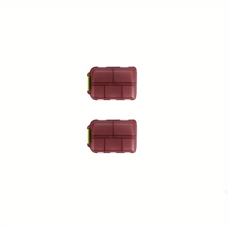 2pcs Weekly Pill Organizer Pocket Dispenser
