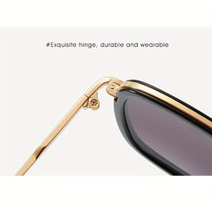 Retro Metal Frame Men's Sunglasses UV Protection AC Lenses