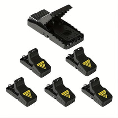 6-Packs Indoor Rat Mouse Traps Instant Kill Pest Control Reusable