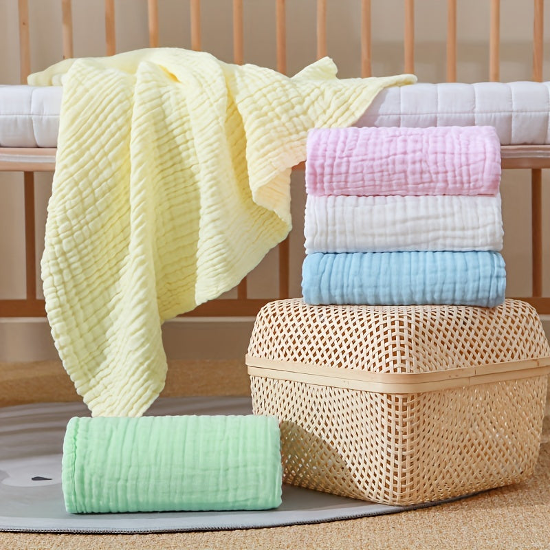 Baby Cotton Gauze Bath Towel Newborn Seersucker Quilt