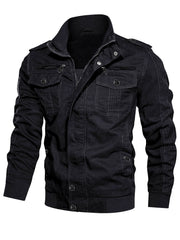 Men's Military Jacket Casual Outwear Lightweight Spring Falls