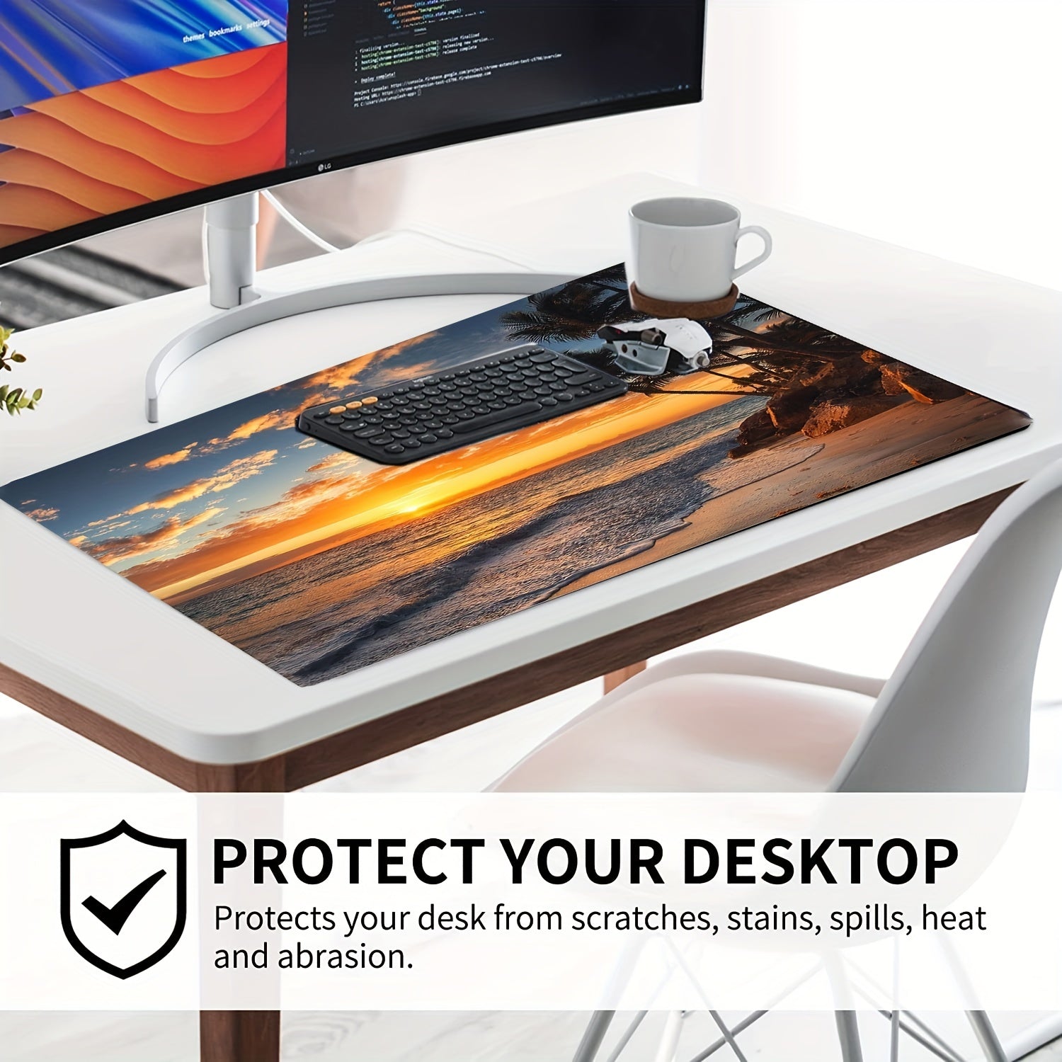 Sunset Beach Mouse Pad for Office