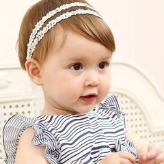 Sweet Lace Flowers Headband for Baby Girls