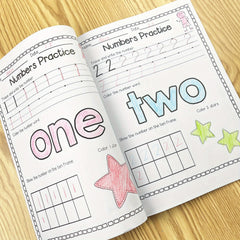 Tracing Practice Book 0-100 Math Coloring Activity