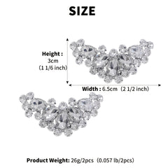 Rhinestone Shoe Clips DIY Floral Shoe Buckle Wedding Party
