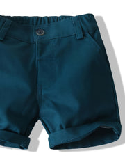 Boys Lotus Outfit Shorts & Shirt Short Sleeves Casual Summer Kids Clothes
