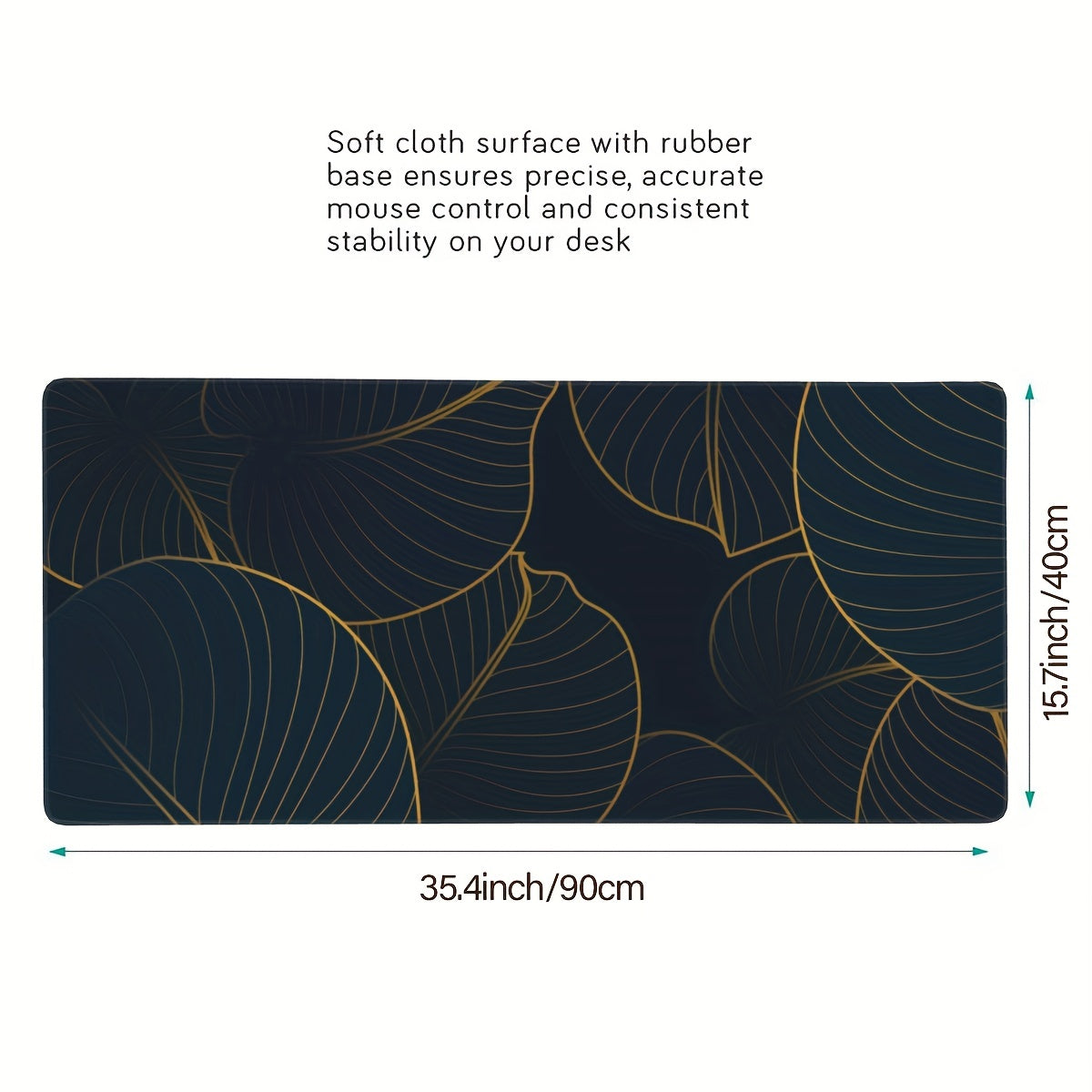Large Gaming Mouse Pad With Rubber Base 35.4in X 15.7in
