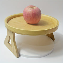Foldable Wooden Sofa Tray for Drinks Snacks Phone