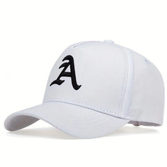 Gothic A Embroidery Baseball Cap Unisex Hip Hop Sun Hat Adjustable