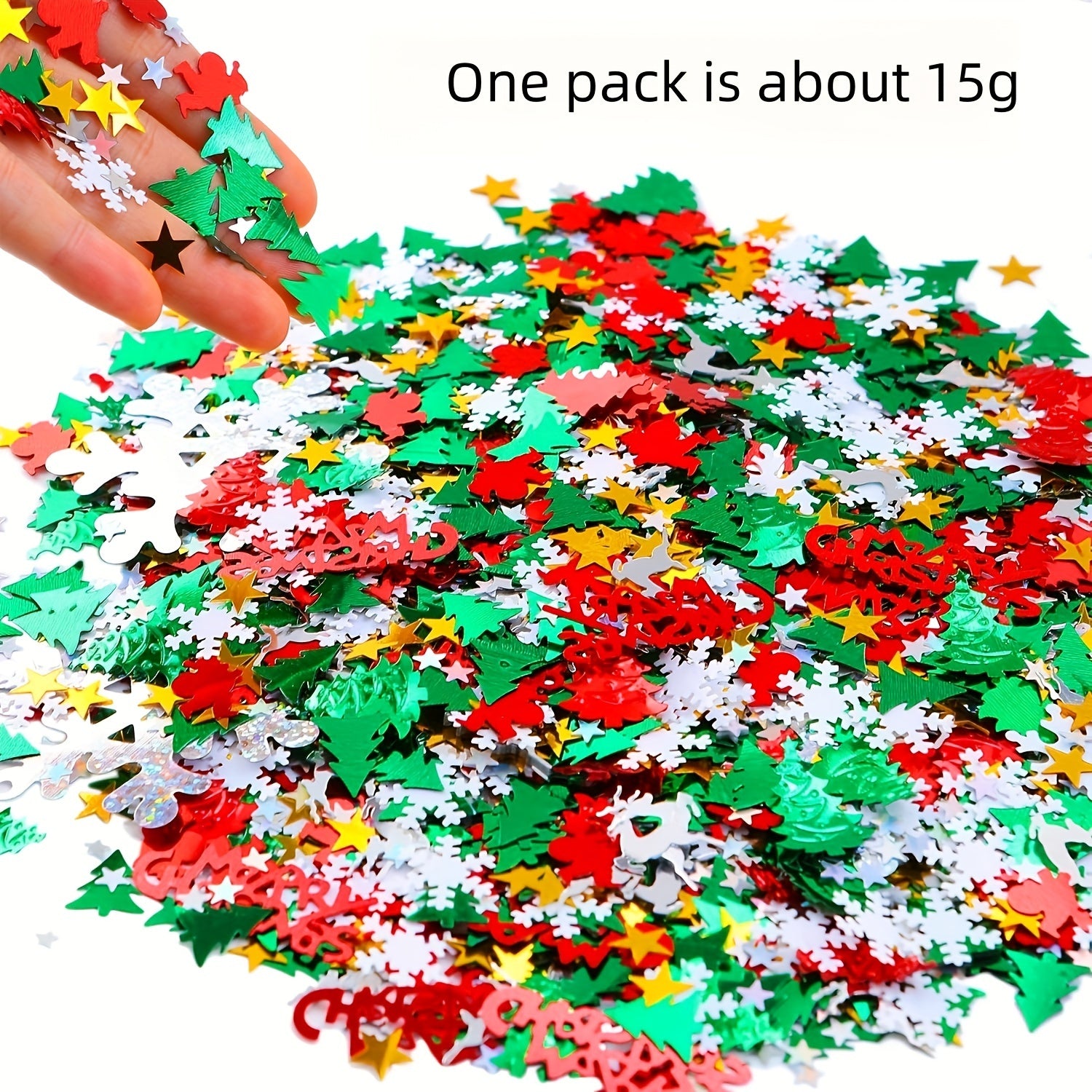 Christmas Table Confetti Set - Santa, Snowflakes, Elk, Letters, Tree