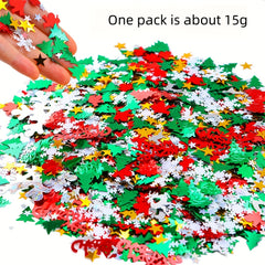 Christmas Table Confetti Set - Santa, Snowflakes, Elk, Letters, Tree